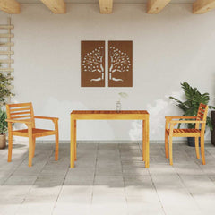 vidaXL Garden Dining Set 3 pcs Brown Solid Acacia Wood 1