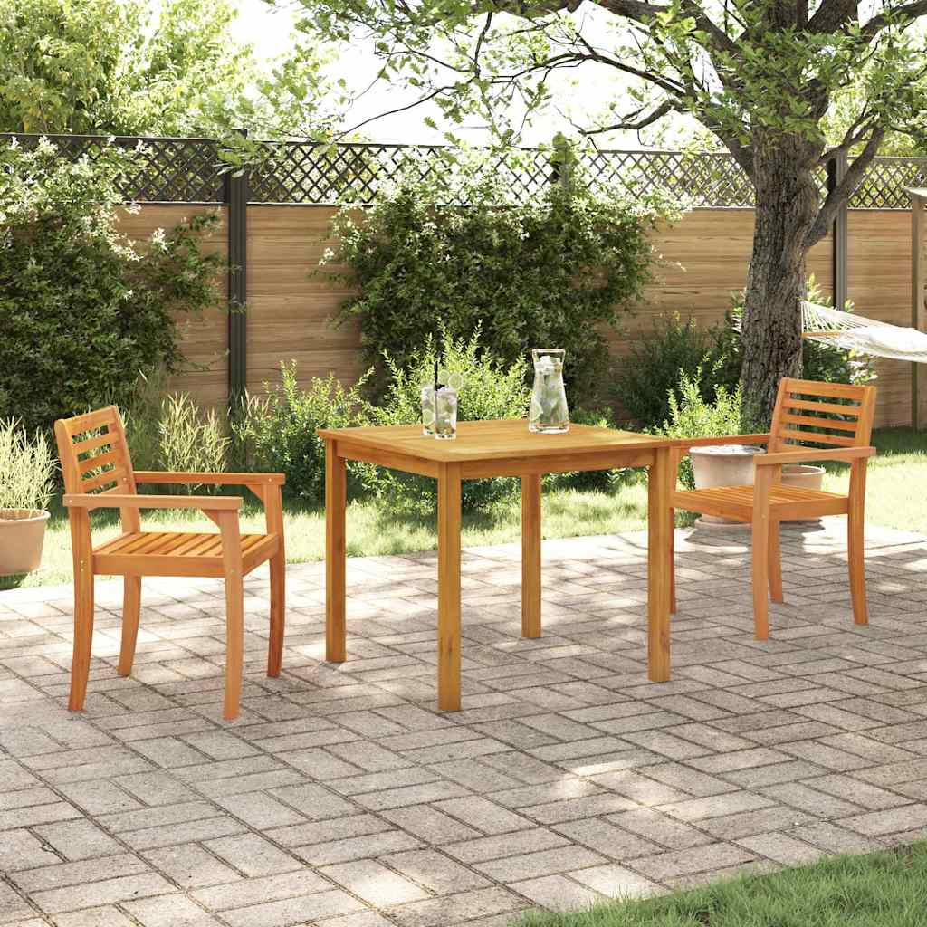 vidaXL Garden Dining Set 3 pcs Brown Solid Acacia Wood 1