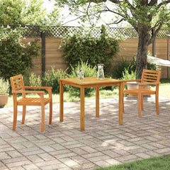 vidaXL Garden Dining Set 3 pcs Brown Solid Acacia Wood 1