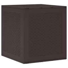 vidaXL Storage Box with Storage Brown 55 x 53 x 57 cm Polypropylene 1
