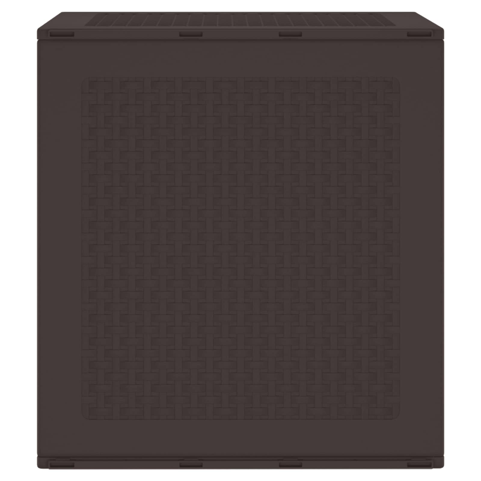 vidaXL Storage Box with Storage Brown 55 x 53 x 57 cm Polypropylene 4