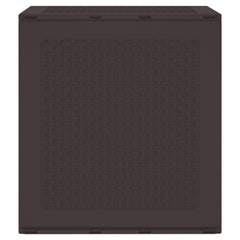 vidaXL Storage Box with Storage Brown 55 x 53 x 57 cm Polypropylene 4