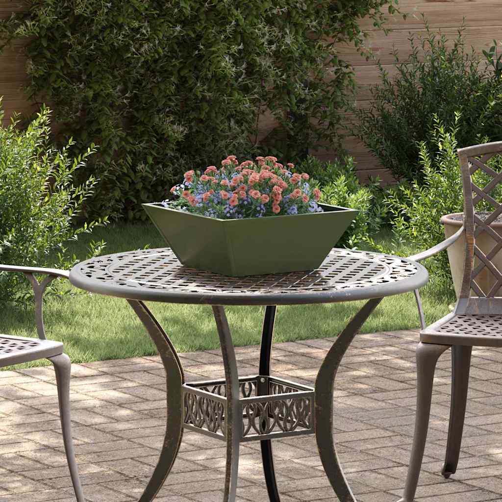 vidaXL Garden Planter 5 pcs Olive Green 40 x 40 x 15 cm 1