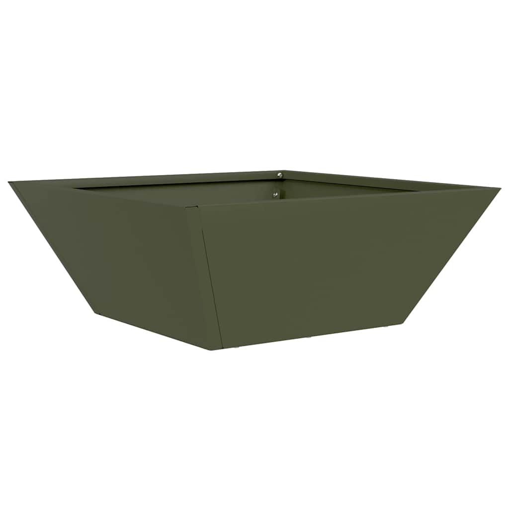vidaXL Garden Planter 5 pcs Olive Green 40 x 40 x 15 cm 5