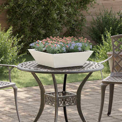 Garden Planter 50 x 50 x 15 cm 5 pcs White
