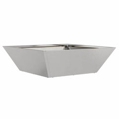 vidaXL Garden Planter Silver 50 x 50 x 15 cm Stainless Steel 2