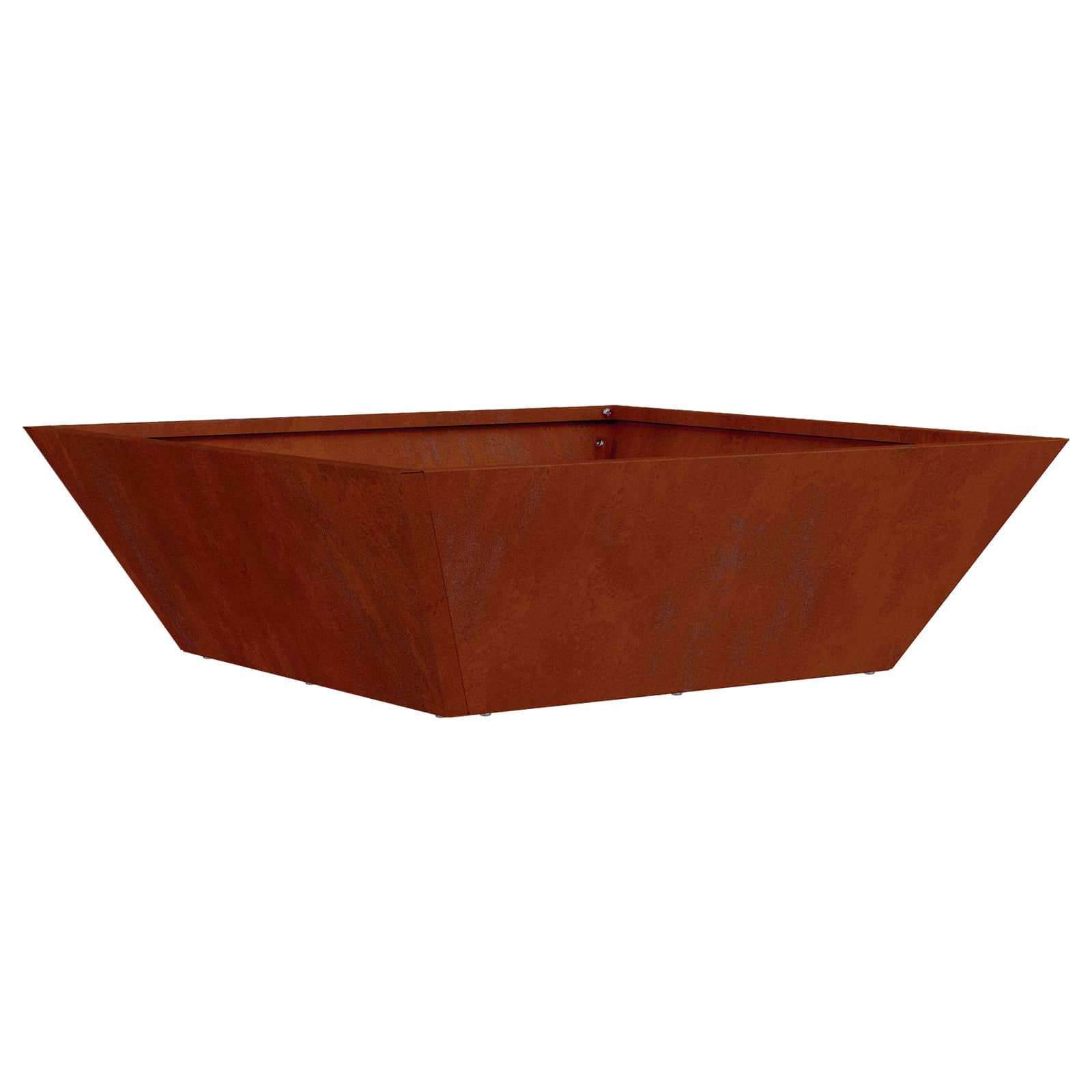 vidaXL Garden Planter 5 pcs Rusty 50 x 50 x 15 cm Weathering Steel 6