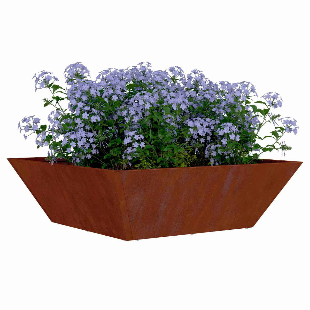 Garden Planter 50 x 50 x 15 cm 5 pcs Weathering steel