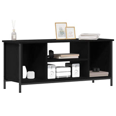 vidaXL TV Cabinet 102 x 35 x 45 cm Black Oak Engineered Wood 3
