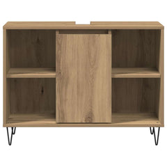 vidaXL Bathroom Cabinet Artisan Oak 80 x 33 x 60 cm Engineered Wood 6