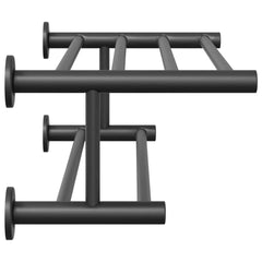 vidaXL Towel Rack Black 61 x 23 x 17 cm Stainless steel 6