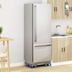 vidaXL Washing Machine Base Grey 66 x 66 x 12 cm Stainless Steel 4