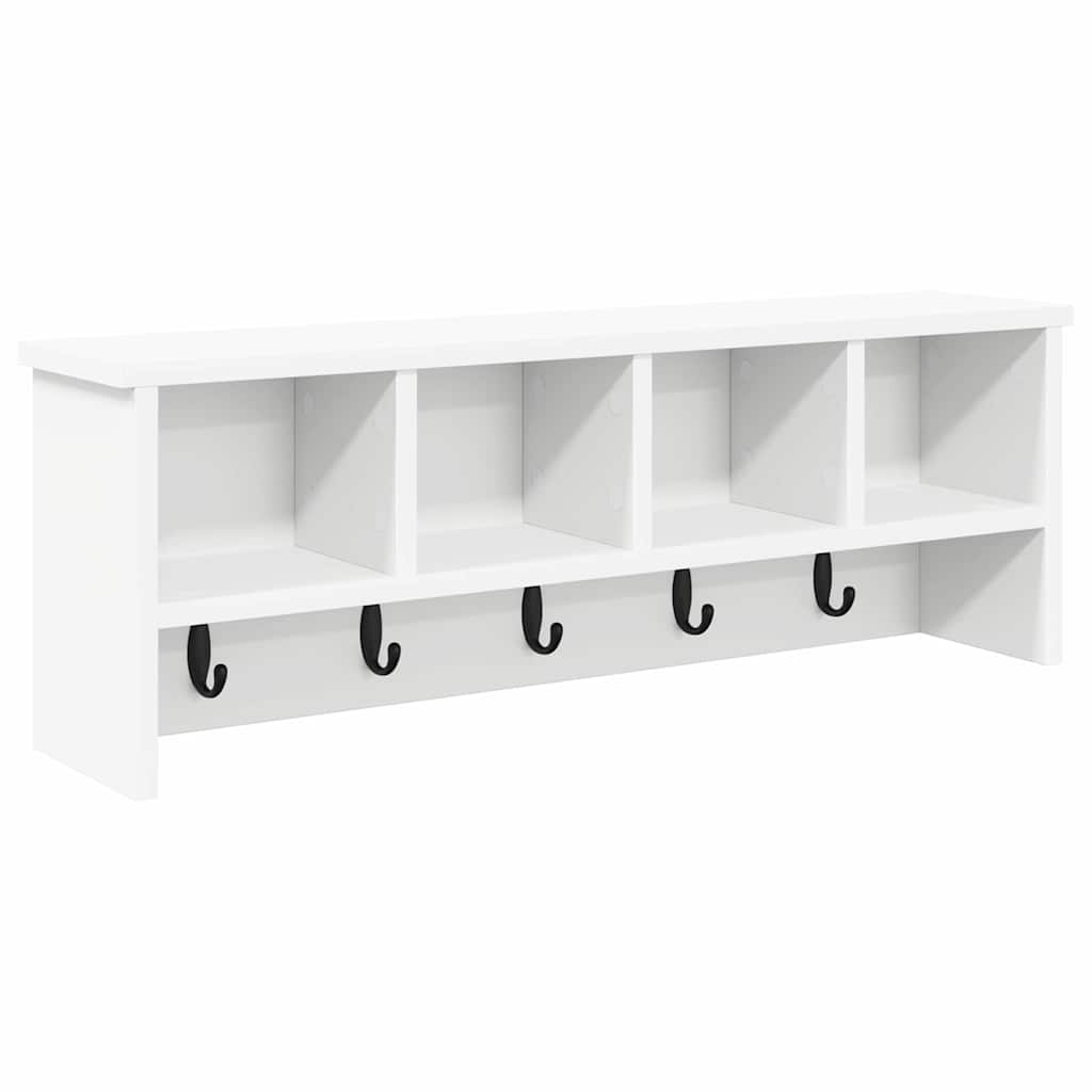 vidaXL Wall-Mounted Coat Rack Wall-Mounted White 75 x 16 x 26 cm 2
