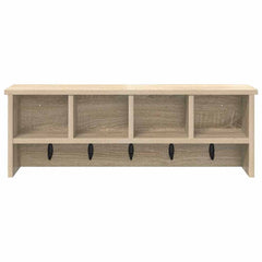 vidaXL Wall-Mounted Coat Rack Wall-Mounted Sonoma Oak 75 x 16 x 26 cm 5