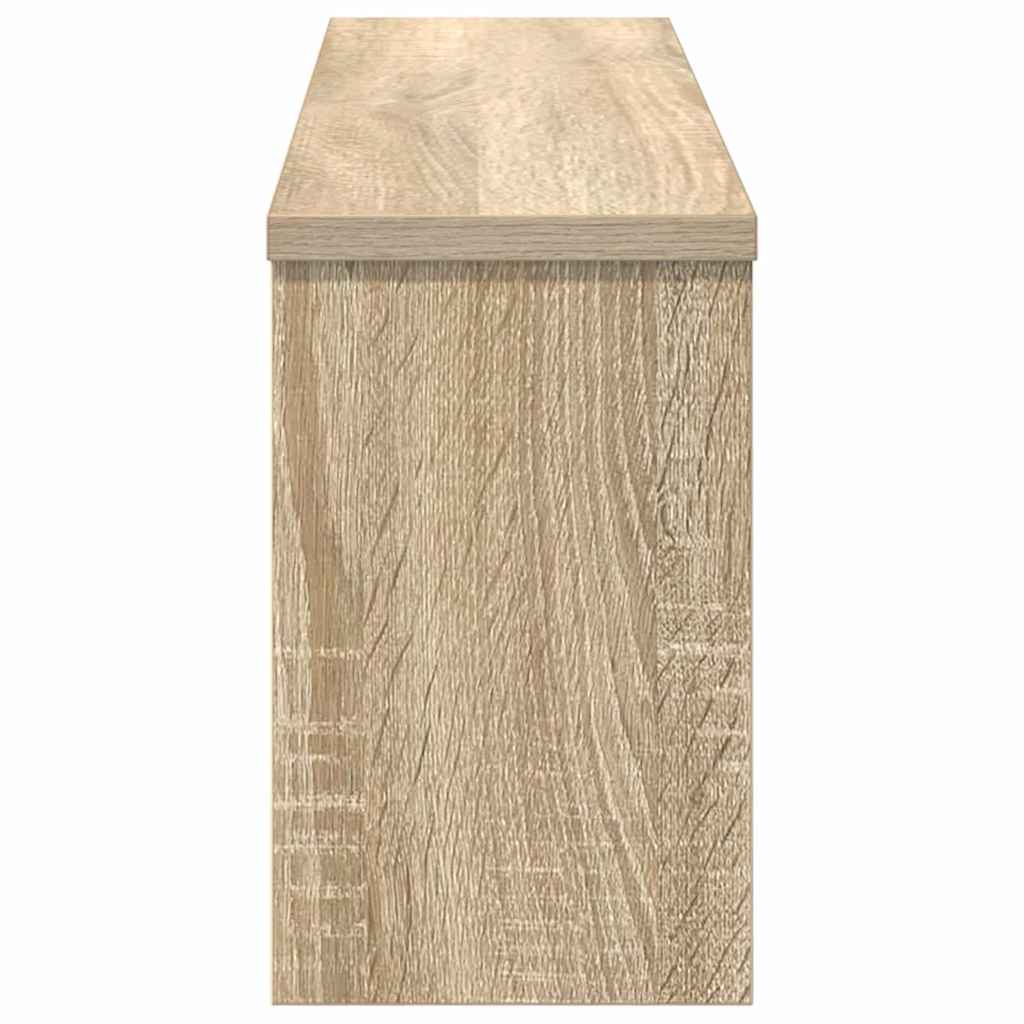 vidaXL Wall-Mounted Coat Rack Wall-Mounted Sonoma Oak 75 x 16 x 26 cm 6