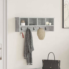 vidaXL Wall-Mounted Coat Rack Wall-Mounted Concrete Grey 1