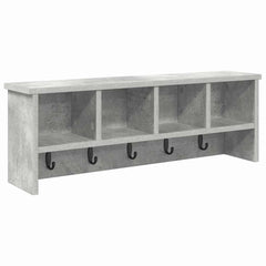 vidaXL Wall-Mounted Coat Rack Wall-Mounted Concrete Grey 2