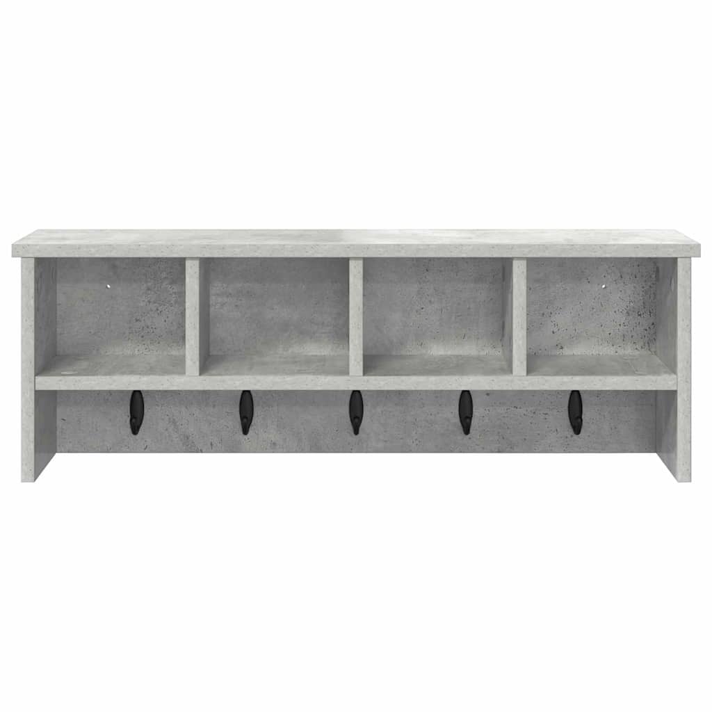 vidaXL Wall-Mounted Coat Rack Wall-Mounted Concrete Grey 5