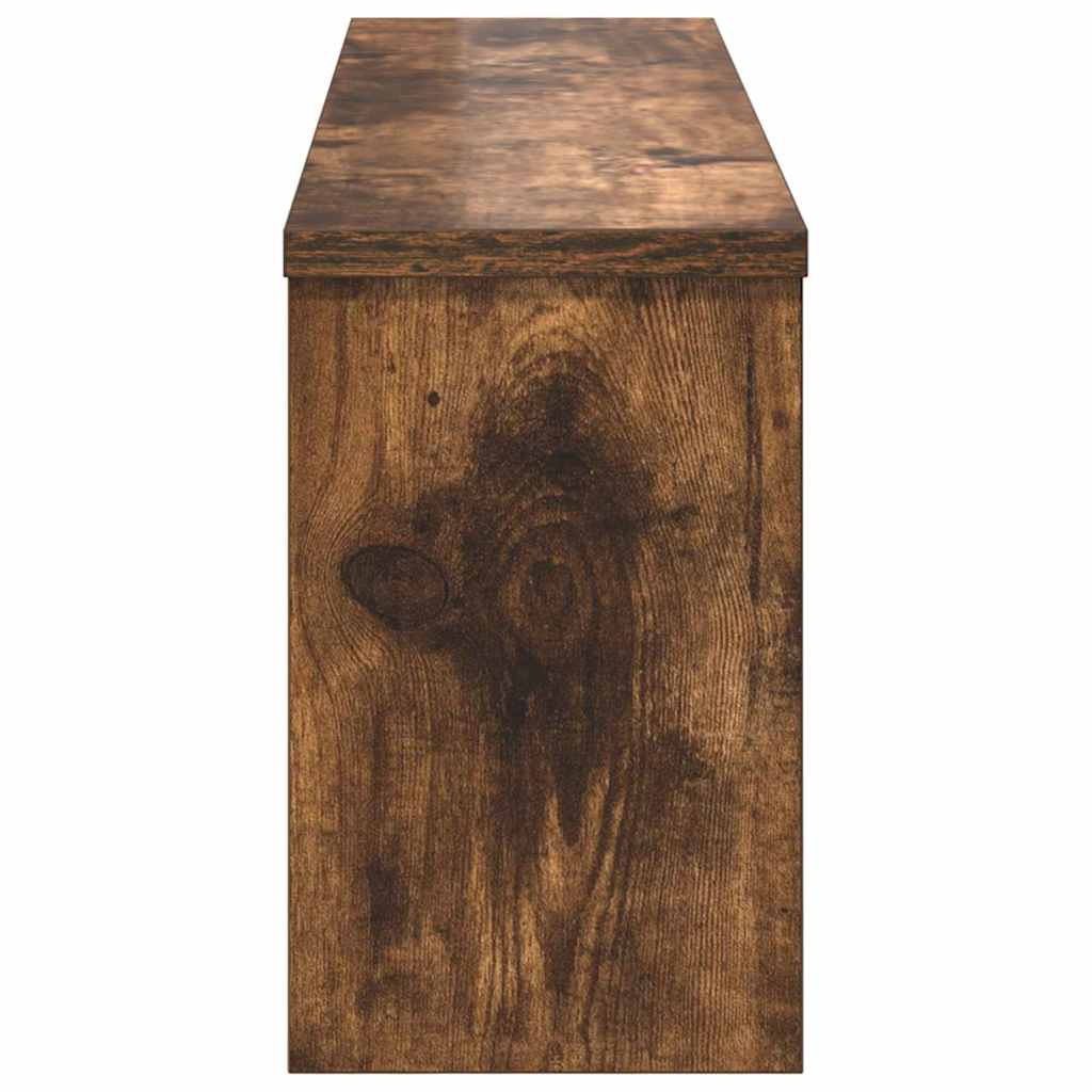 vidaXL Wall-Mounted Coat Rack Wall-Mounted Smoked Oak 75 x 16 x 26 cm 6