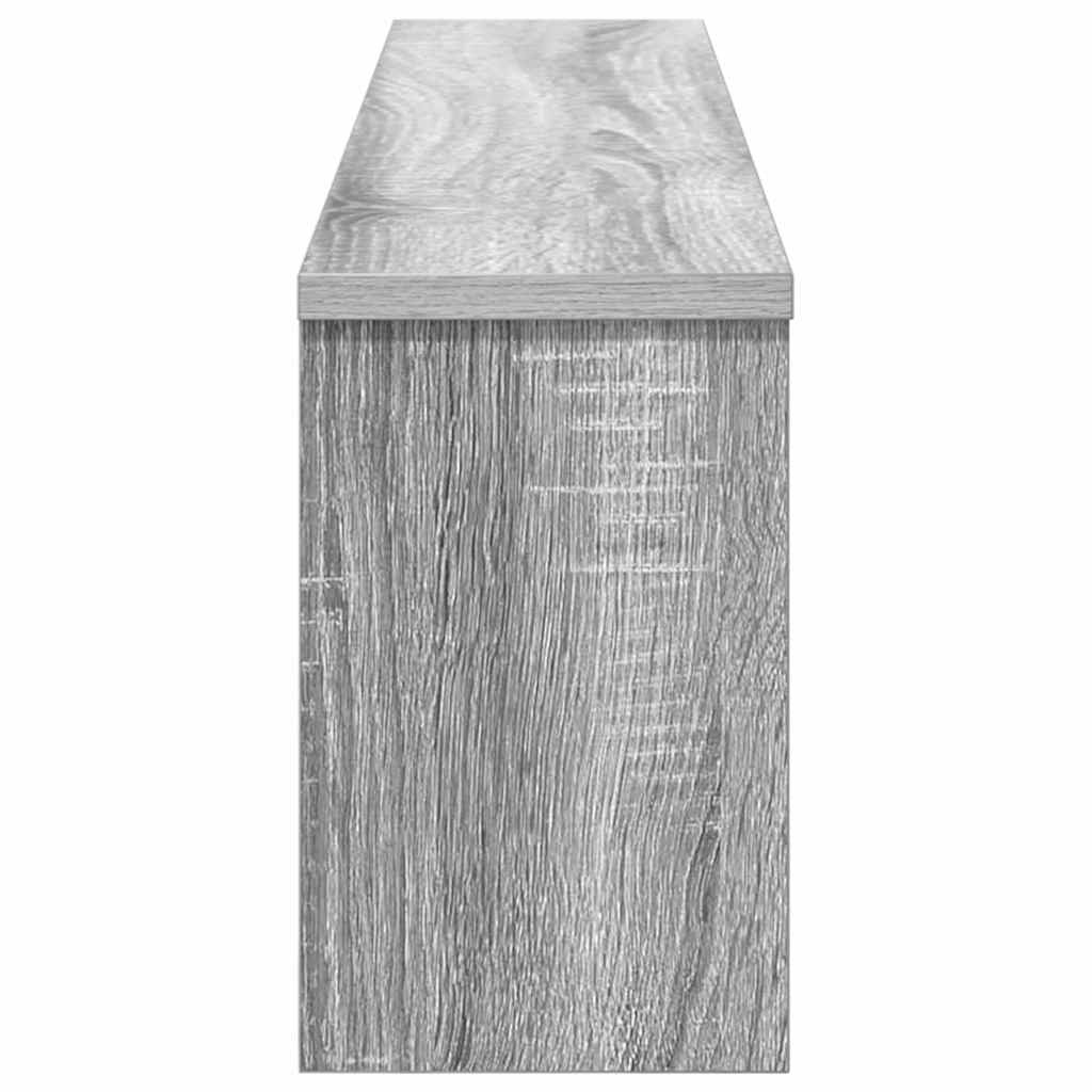 vidaXL Wall-Mounted Coat Rack Wall-Mounted Grey Sonoma Engineered wood 6