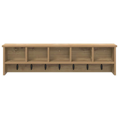 vidaXL Wall-Mounted Coat Rack Wall-Mounted Artisan Oak Engineered wood 5