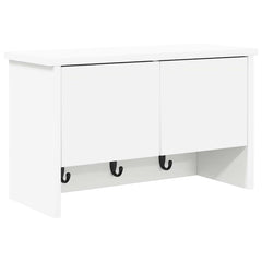 vidaXL Wall-Mounted Coat Rack Wall-Mounted White 50 x 20 x 30 cm 2