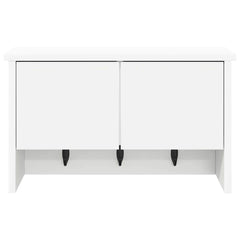 vidaXL Wall-Mounted Coat Rack Wall-Mounted White 50 x 20 x 30 cm 6