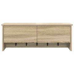 vidaXL Wall-Mounted Coat Rack Wall-Mounted Sonoma Oak 80 x 20 x 30 cm 6