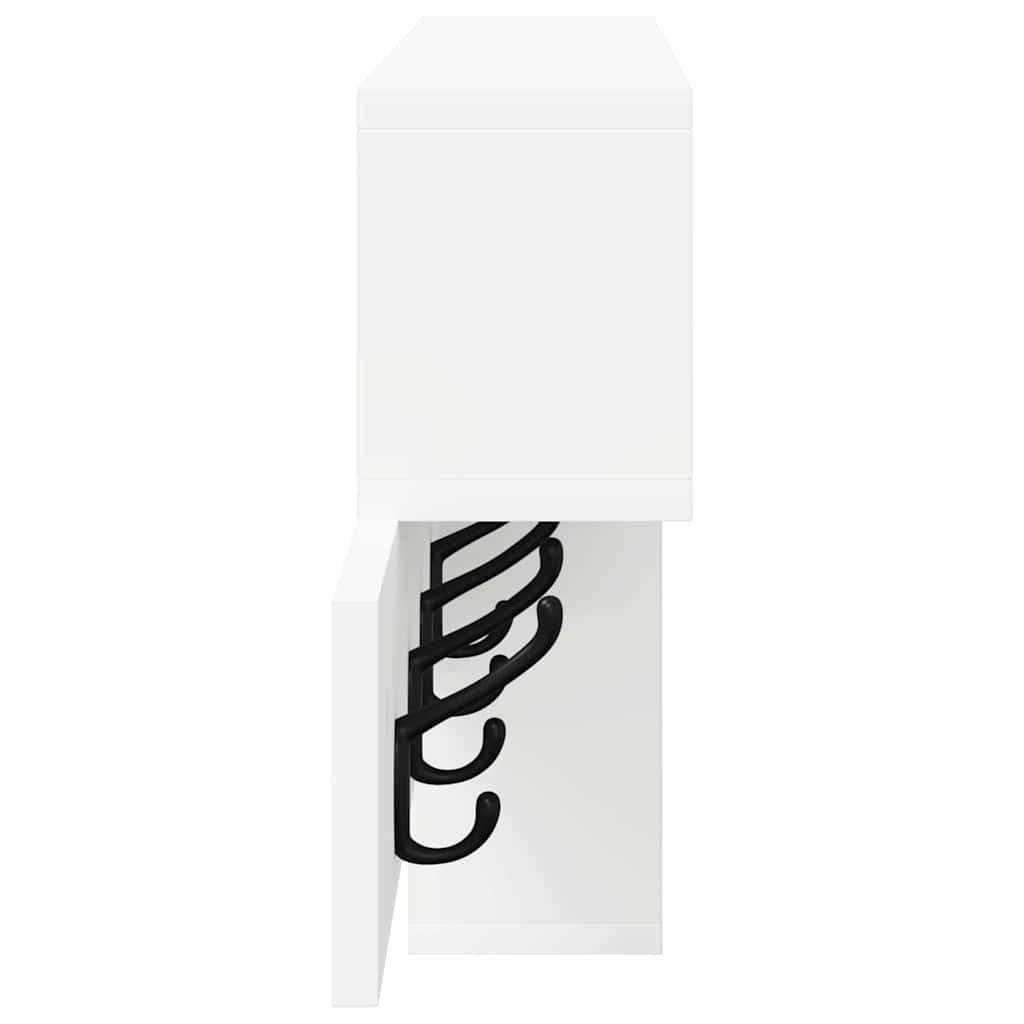 vidaXL Wall-Mounted Coat Rack Wall-Mounted White 100 x 12 x 43.5 cm 6