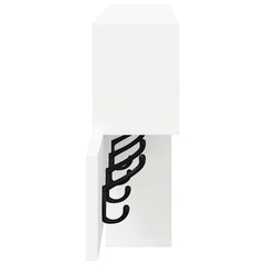 vidaXL Wall-Mounted Coat Rack Wall-Mounted White 100 x 12 x 43.5 cm 6