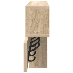 vidaXL Wall-Mounted Coat Rack Wall-Mounted Sonoma Oak Engineered wood 6