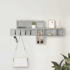vidaXL Wall-Mounted Coat Rack Wall-Mounted Concrete Grey 1