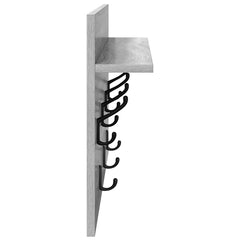 vidaXL Wall-Mounted Coat Rack Wall-Mounted Grey Sonoma 60 x 40 x 12 cm 6