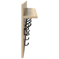 vidaXL Wall-Mounted Coat Rack Wall-Mounted Sonoma Oak 80 x 40 x 12 cm 6