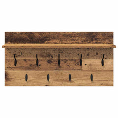 vidaXL Wall-Mounted Coat Rack Wall-Mounted Old Wood 80 x 40 x 12 cm 5