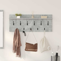 vidaXL Wall-Mounted Coat Rack Wall-Mounted Concrete Grey 1