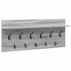vidaXL Wall-Mounted Coat Rack Wall-Mounted Grey Sonoma Engineered wood 2