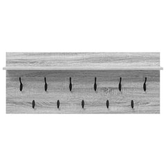 vidaXL Wall-Mounted Coat Rack Wall-Mounted Grey Sonoma Engineered wood 5