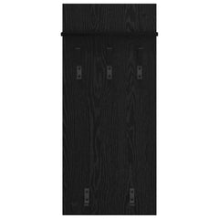 vidaXL Wall-Mounted Coat Rack Wall-Mounted Black Oak 40 x 10 x 90 cm 5