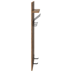 vidaXL Wall-Mounted Coat Rack Wall-Mounted Old Wood 40 x 10 x 90 cm 6