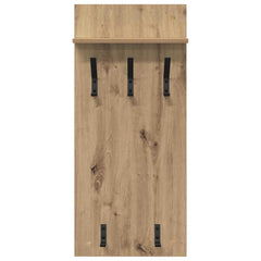 vidaXL Wall-Mounted Coat Rack Wall-Mounted Artisan Oak 40 x 10 x 90 cm 5