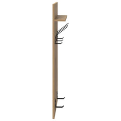 vidaXL Wall-Mounted Coat Rack Wall-Mounted Artisan Oak 40 x 10 x 90 cm 6