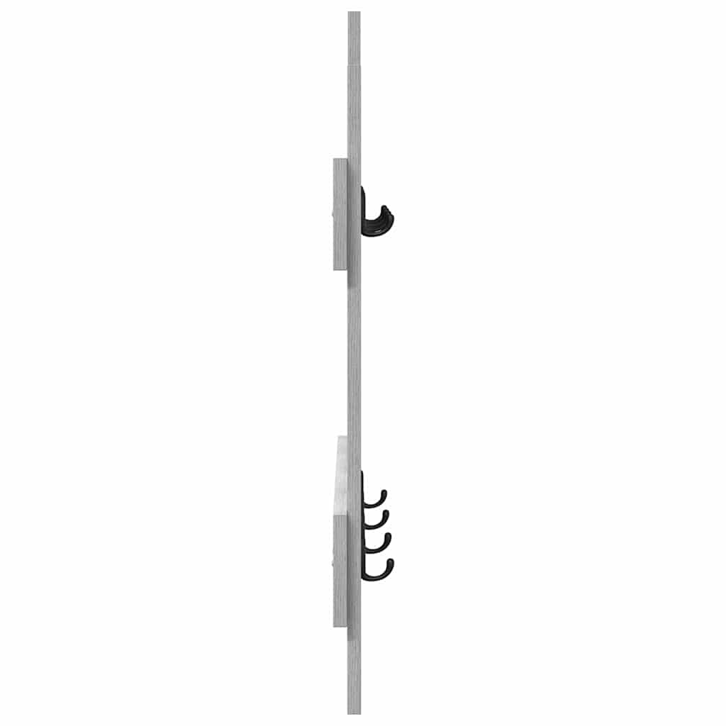 vidaXL Wall-Mounted Coat Rack Wall-Mounted Grey Sonoma 60 x 3 x 82 cm 6
