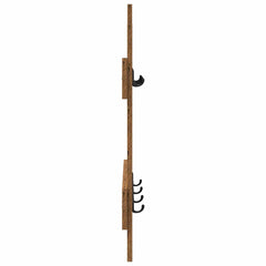 vidaXL Wall-Mounted Coat Rack Wall-Mounted Old Wood 60 x 3 x 82 cm 6