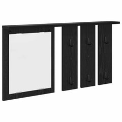 vidaXL Wall-Mounted Coat Rack Wall-Mounted Black oak 85 x 10 x 45 cm 2