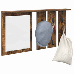 vidaXL Wall-Mounted Coat Rack Wall-Mounted Smoked oak 85 x 10 x 45 cm 3