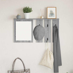 vidaXL Wall-Mounted Coat Rack Wall-Mounted Grey sonoma 85 x 10 x 45 cm 1