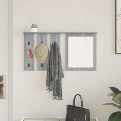 vidaXL Wall-Mounted Coat Rack Wall-Mounted Grey sonoma 85 x 10 x 45 cm 4