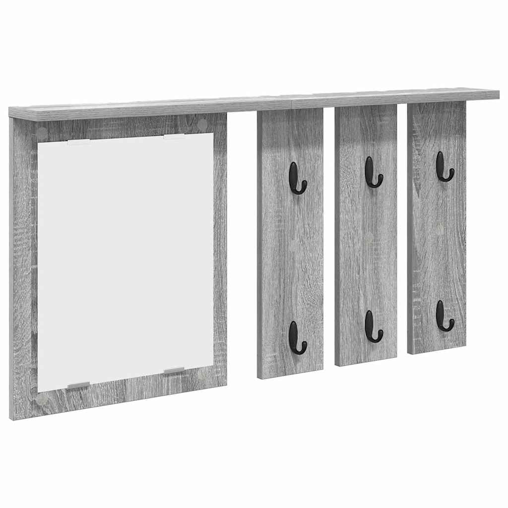 vidaXL Wall-Mounted Coat Rack Wall-Mounted Grey sonoma 85 x 10 x 45 cm 2