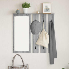 vidaXL Wall-Mounted Coat Rack Wall-Mounted Grey sonoma 84 x 10 x 80 cm 1